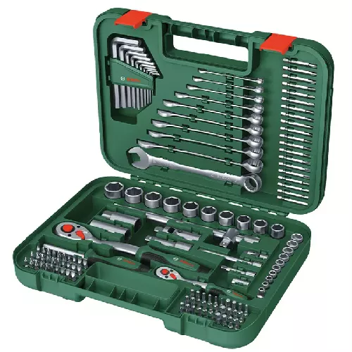 آچار و بکس بوش مدل فوق حرفه ای کد 1600A02Z9B مجموعه 132 عددی
